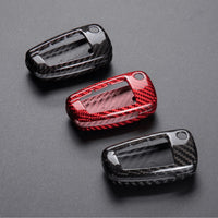 Audi carbon fiber key fob cover, view 9