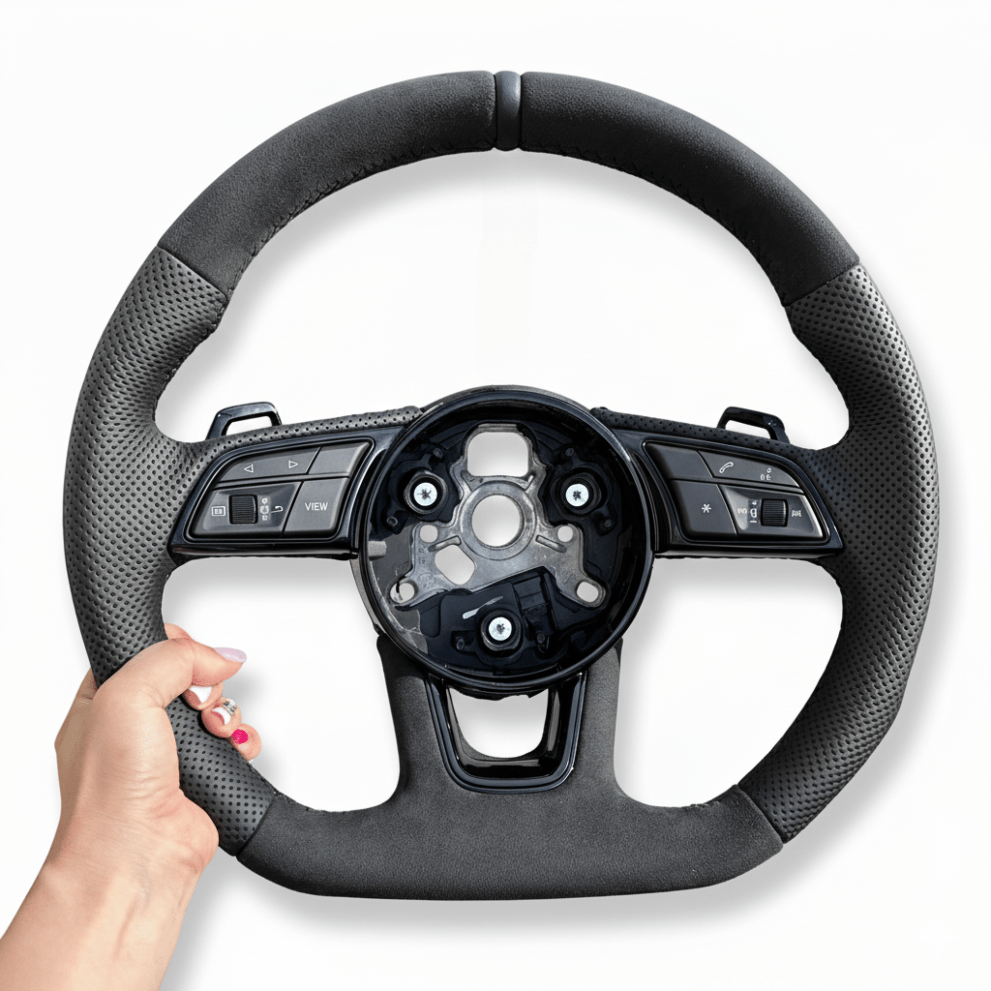 AUDI STEERING WHEEL | FLAT - BOTTOM | ALCANTARA - Jonparts