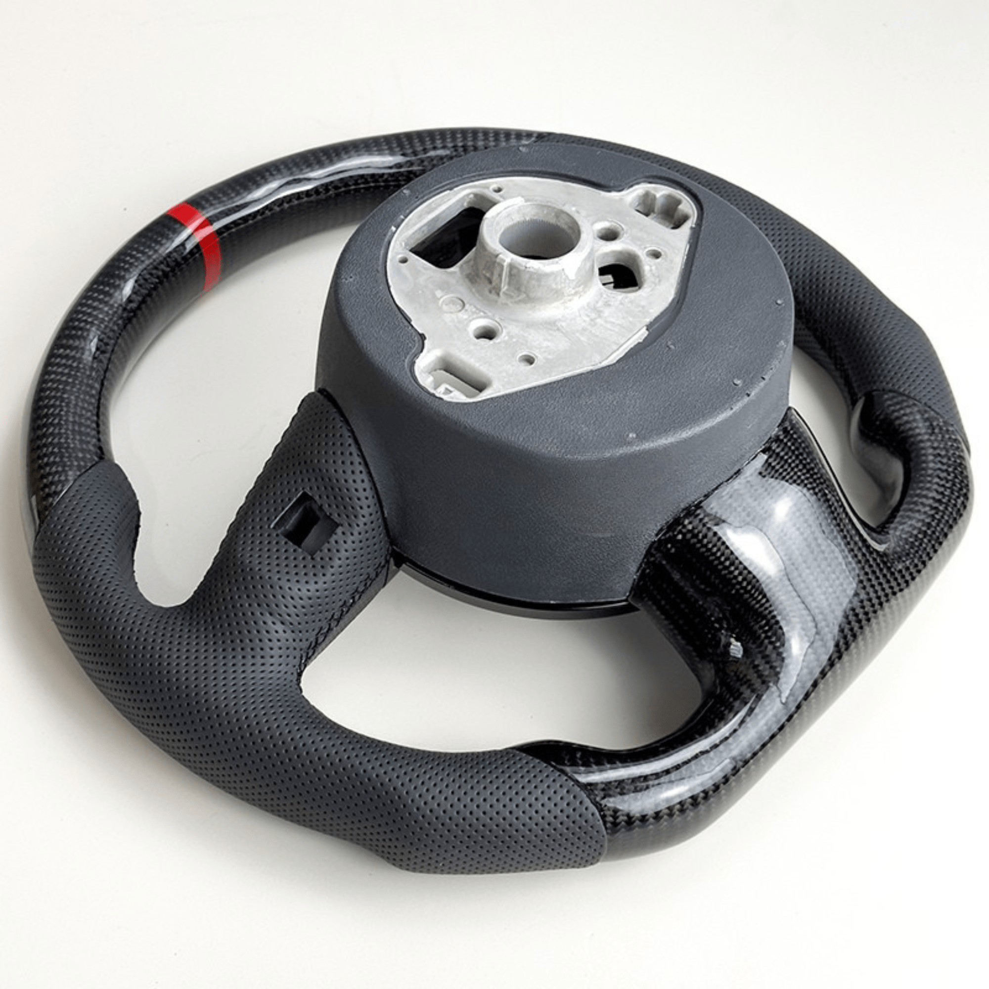 AUDI STEERING WHEEL | FLAT - BOTTOM | CARBON FIBER - Jonparts