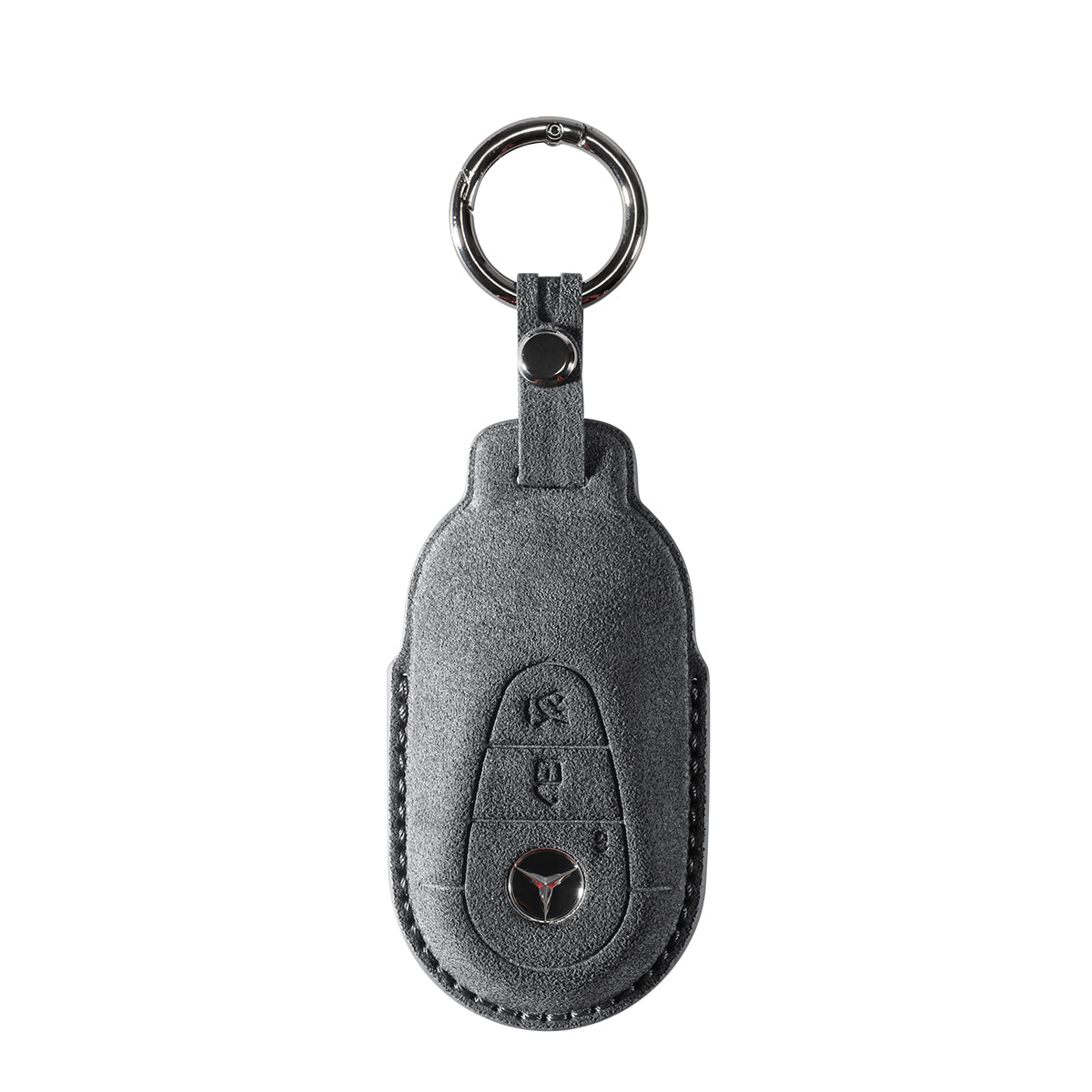 Benz Alcantara suede key fob cover