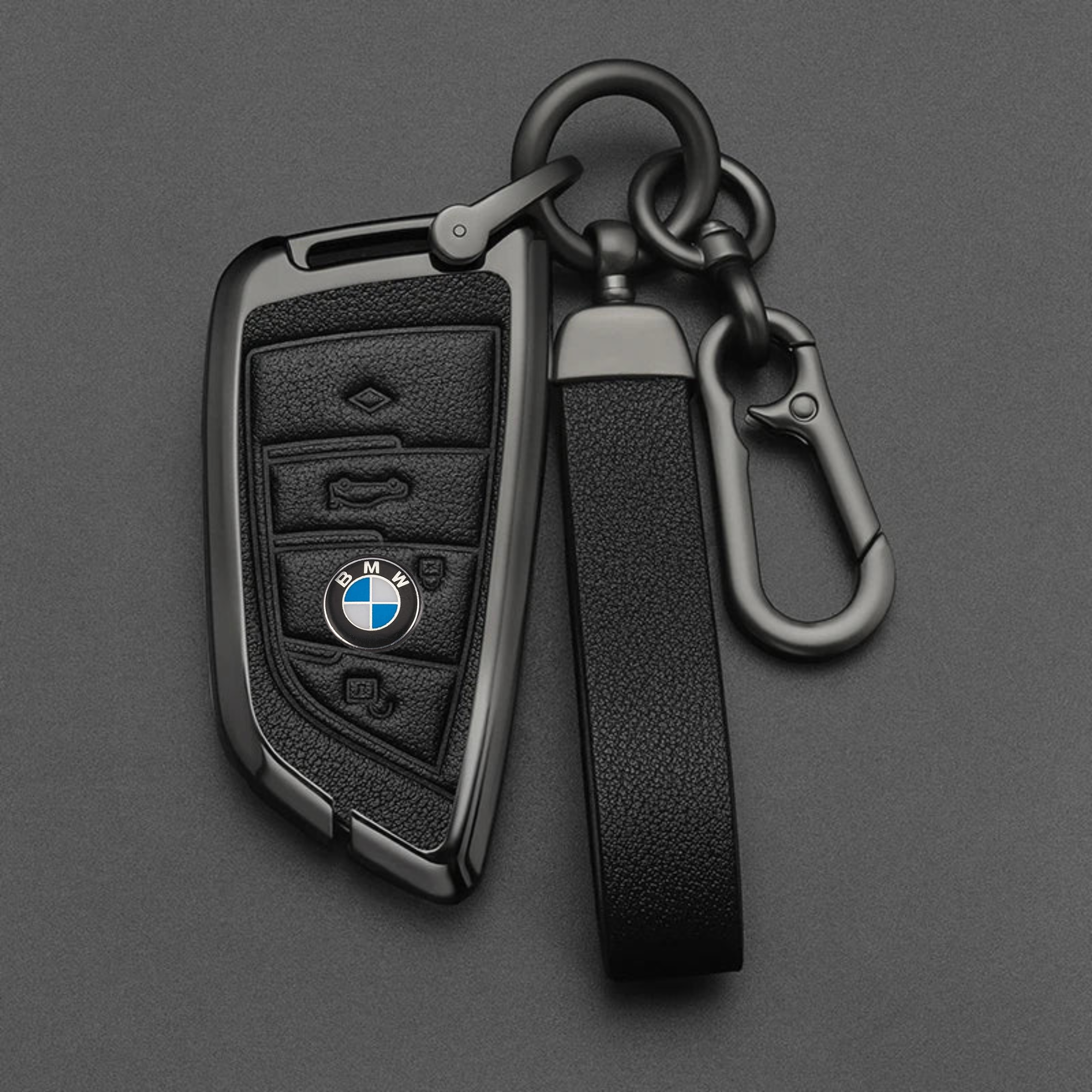 BMW alloy key cover providing sleek and durable protection for your BMW key fob with a premium finish.