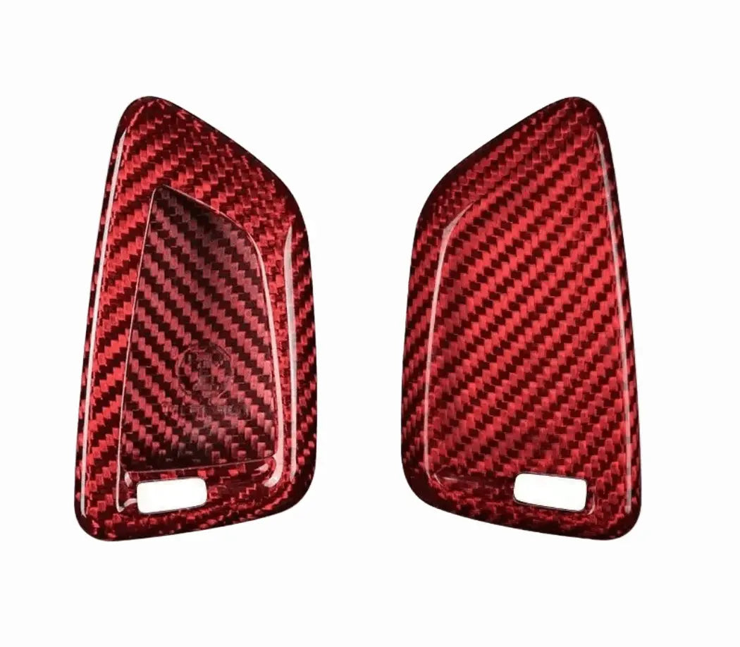 BMW carbon fiber key fob cover, view 2
