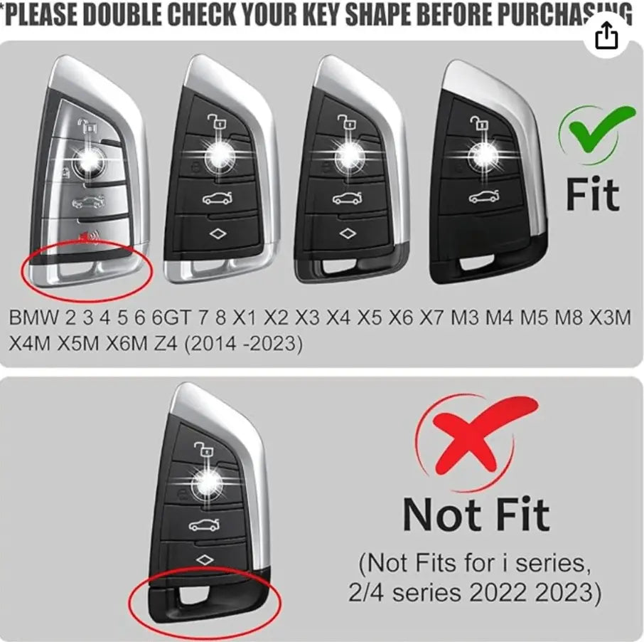 BMW carbon fiber key fob cover, view 7