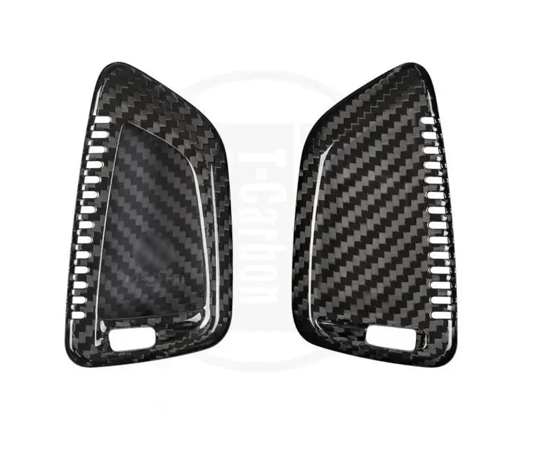 BMW carbon fiber key fob cover, view 9