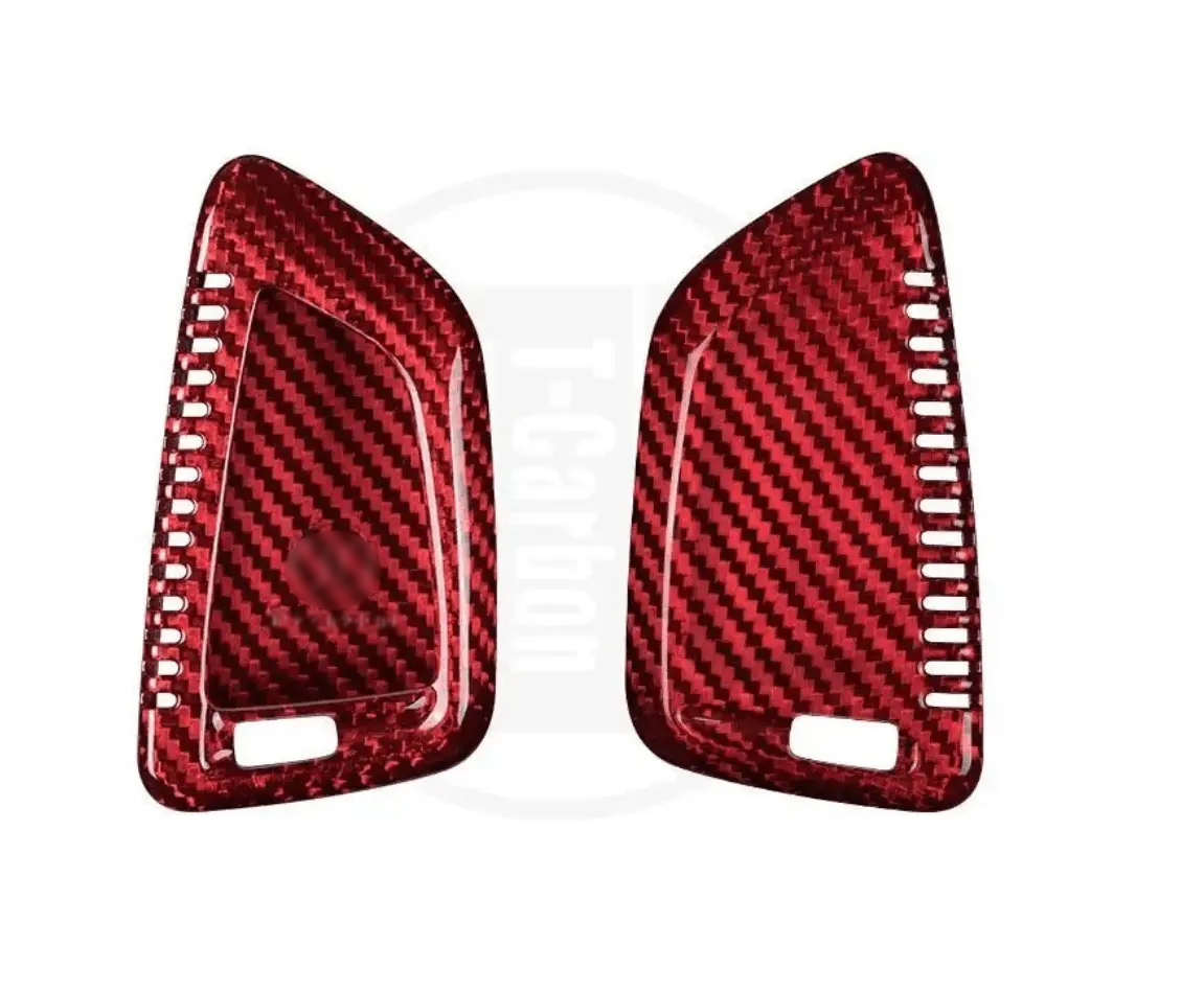 BMW carbon fiber key fob cover, view 10
