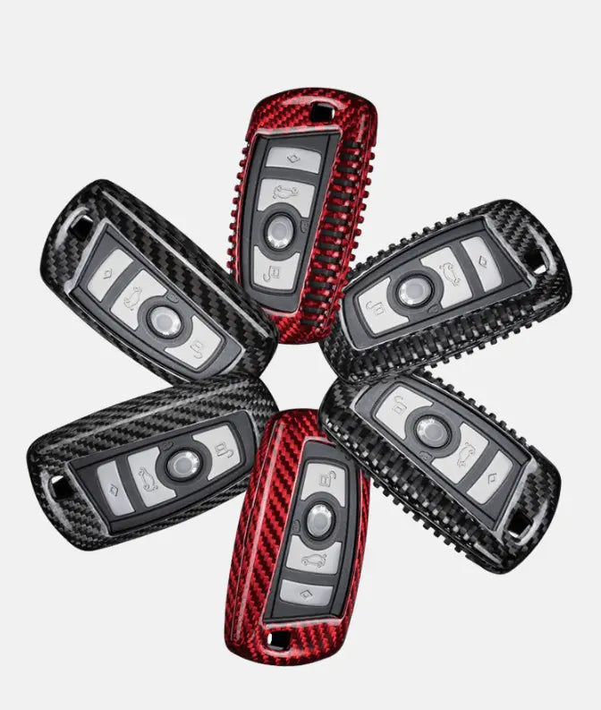 BMW carbon fiber key fob cover, view 6