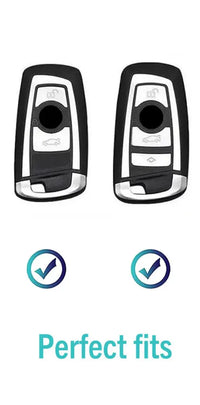 BMW carbon fiber key fob cover, view 4