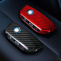 BMW carbon fiber key fob cover, view 3