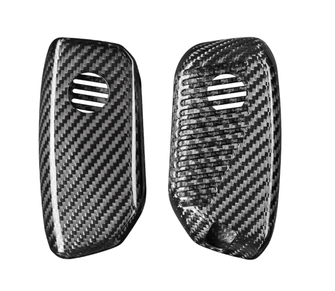 BMW carbon fiber key fob cover, view 9