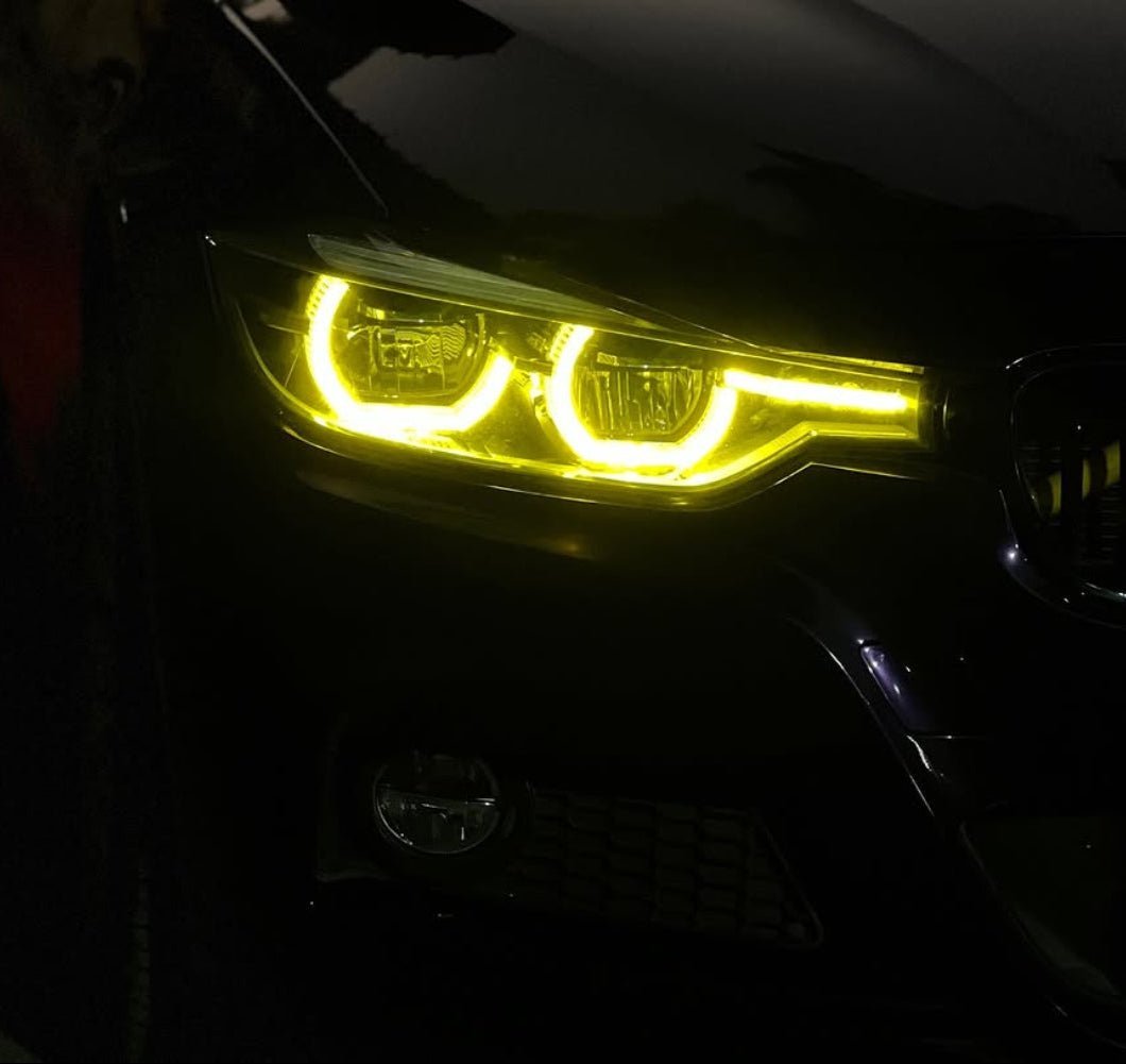 BMW F30 3 Series CSL Yellow DRL Kit (2016–2018 LCI LED) - Jonparts