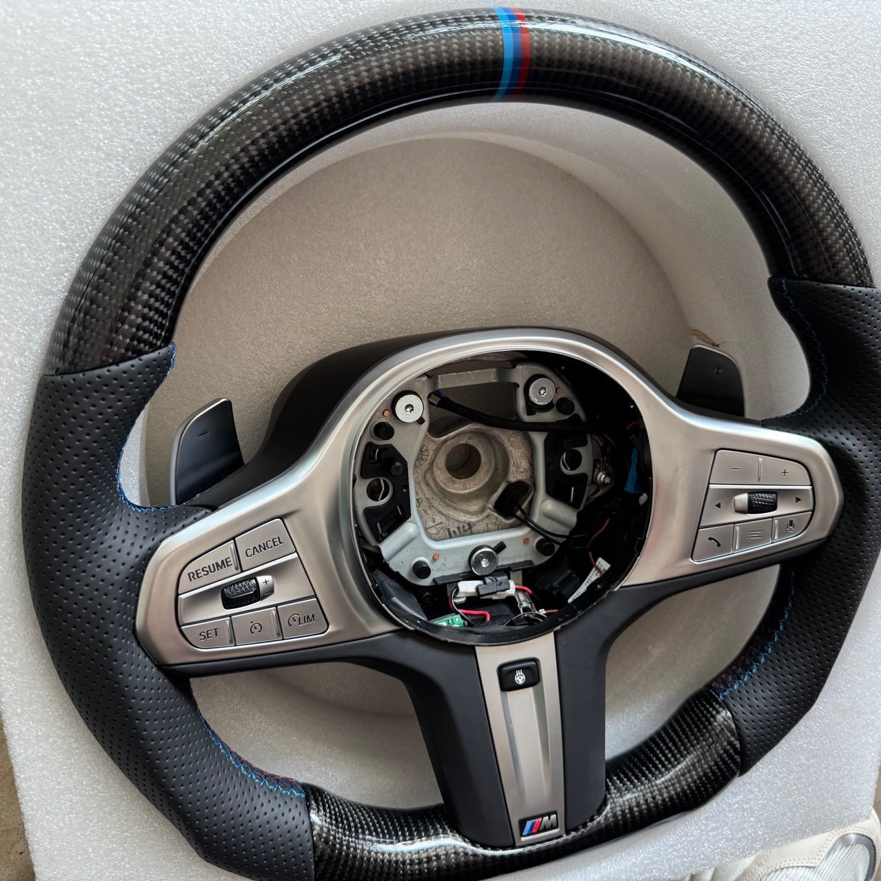 BMW Heated Carbon Fiber Steering Wheel – 3/5 Series, X1–X6 | Real Carbon | Plug & Play Upgrade - Jonparts