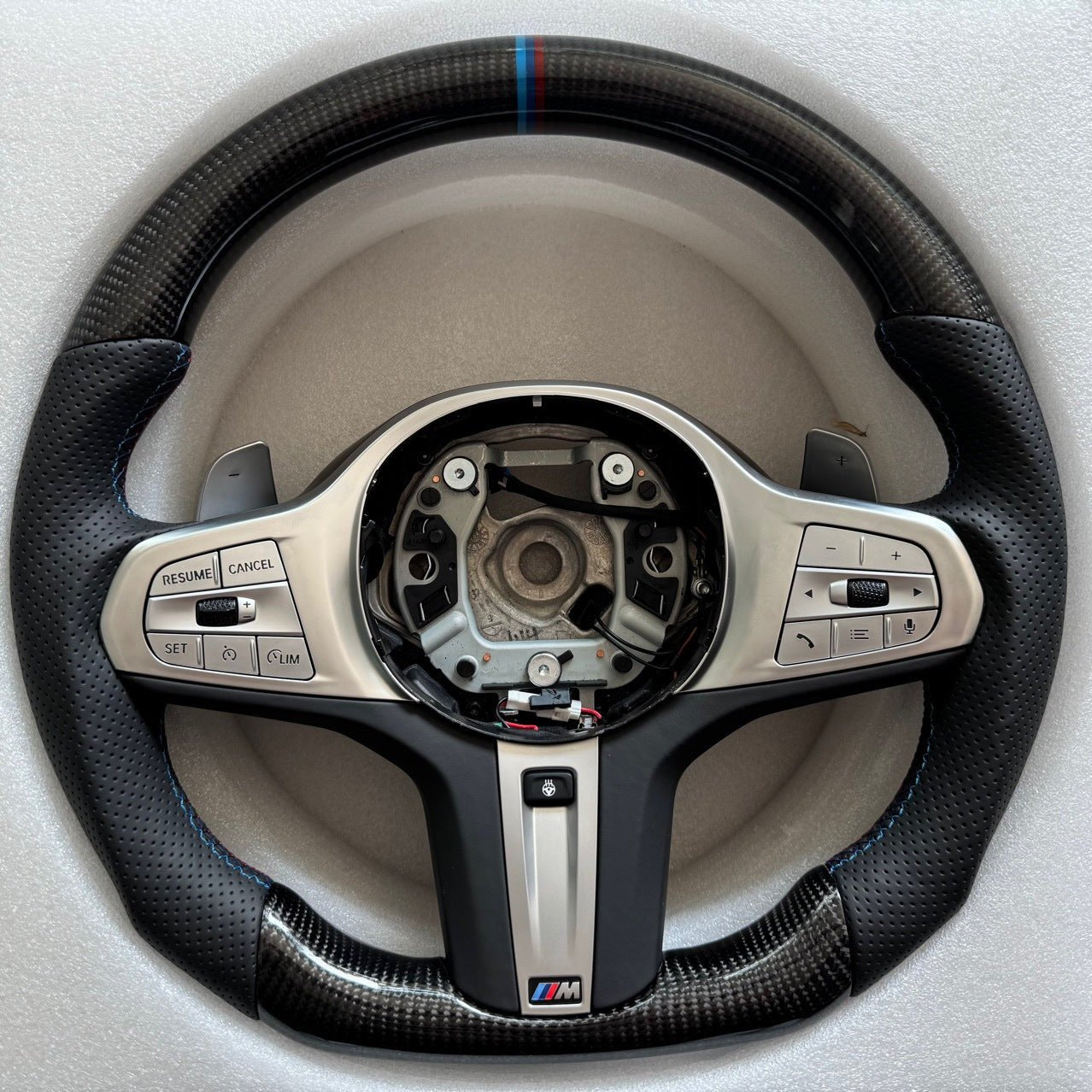 BMW Heated Carbon Fiber Steering Wheel – 3/5 Series, X1–X6 | Real Carbon | Plug & Play Upgrade - Jonparts