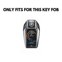 BMW Alcantara suede key fob cover, view 3