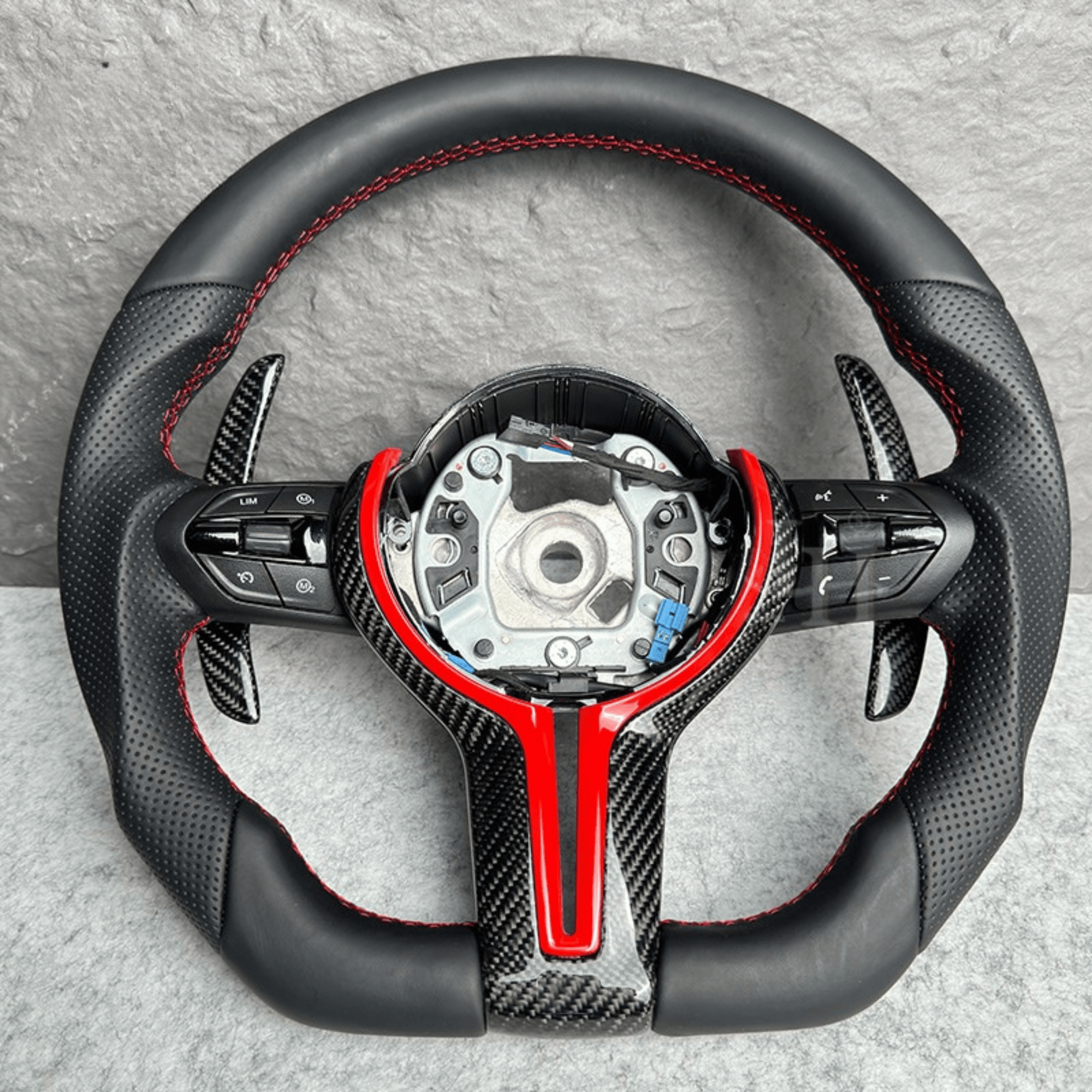 BMW STEERING WHEEL | FLAT BOTTOM | LEATHER - Jonparts