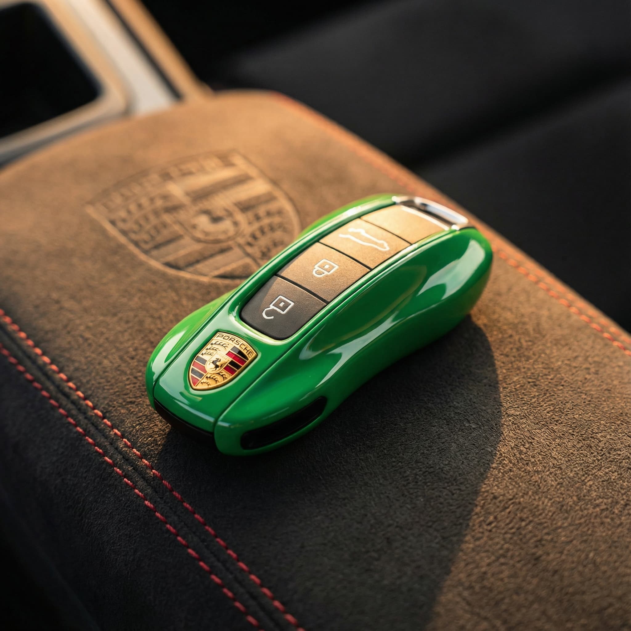 Porsche Key Cover - Painted - Python Green