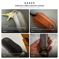 Real customer photos and reviews - Porsche key cover