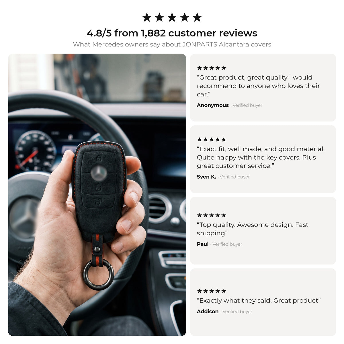 Mercedes Signature key cover with customer reviews