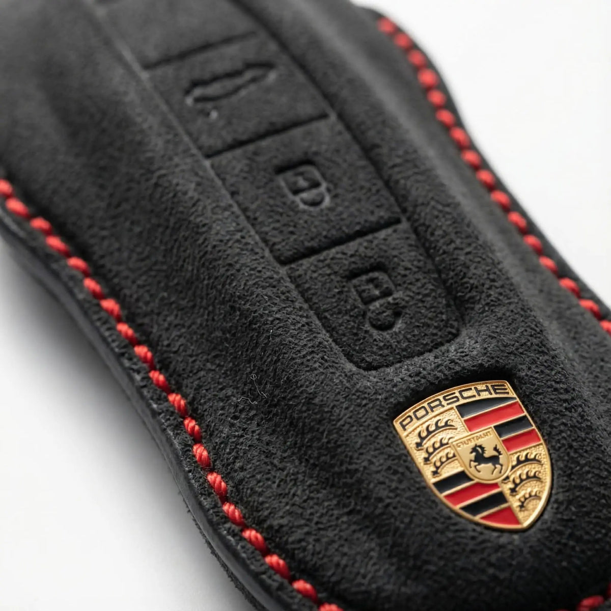 Porsche Alcantara suede key fob cover, view 8
