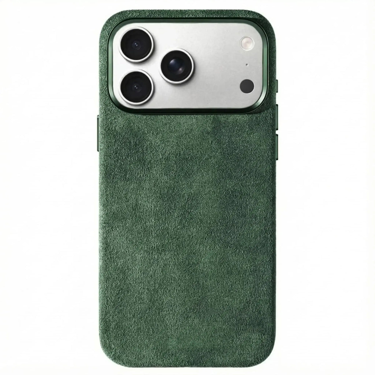 Alcantara suede iPhone Case in green