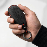 Bentley Alcantara suede key fob cover, view 3
