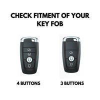 Ford Alcantara suede key fob cover, view 3