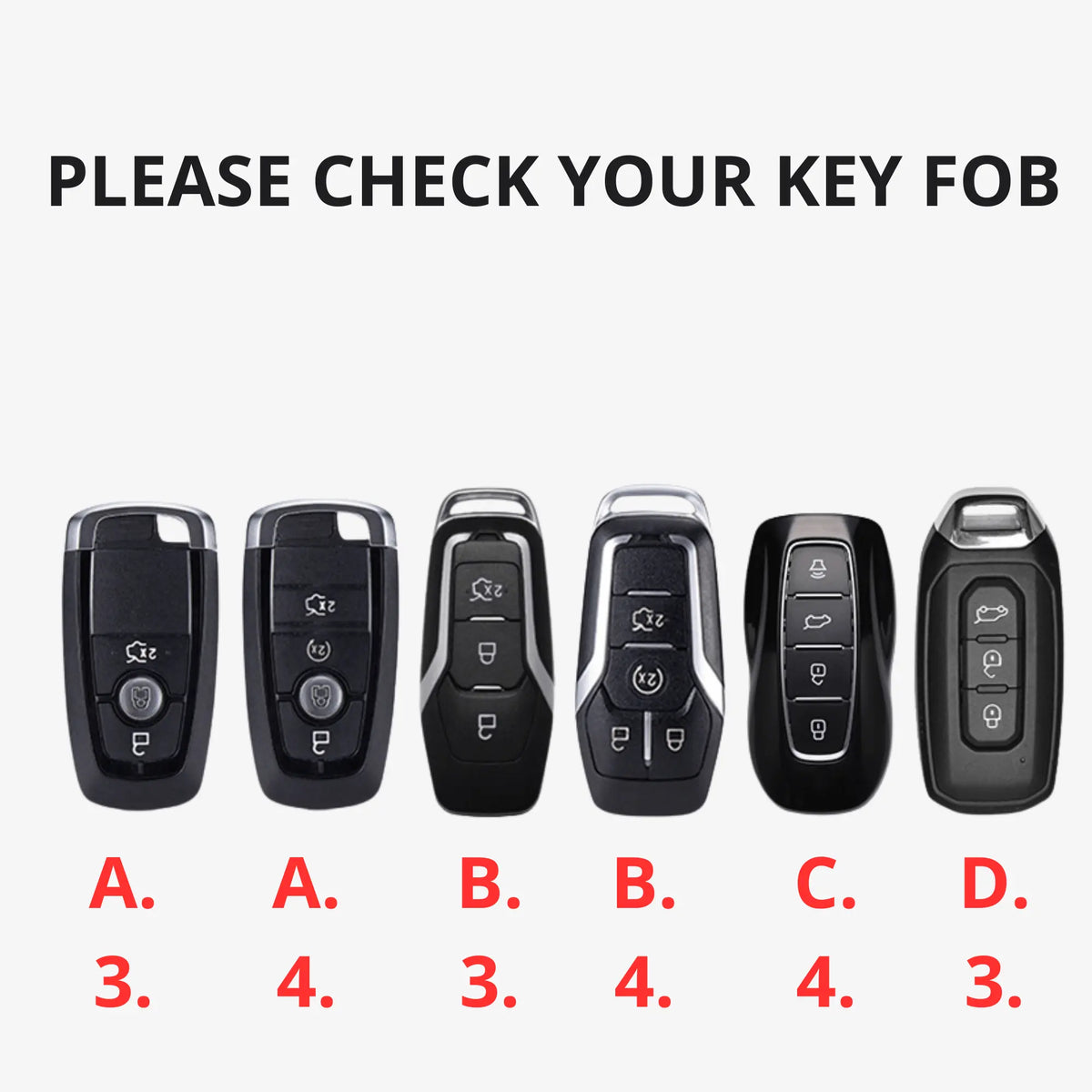 Ford leather key fob cover, view 5