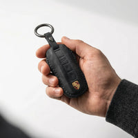 Porsche Alcantara suede key fob cover, view 2