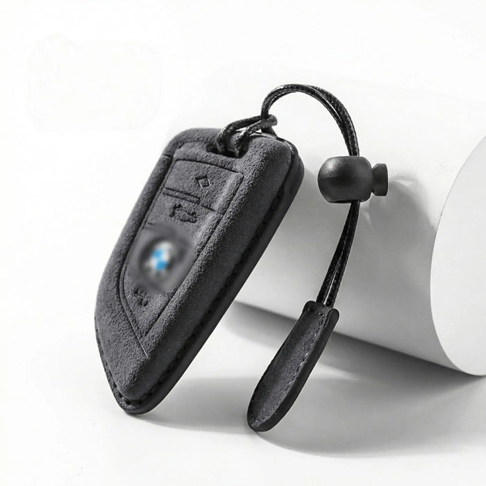 BMW key fob cover in Alcantara suede
