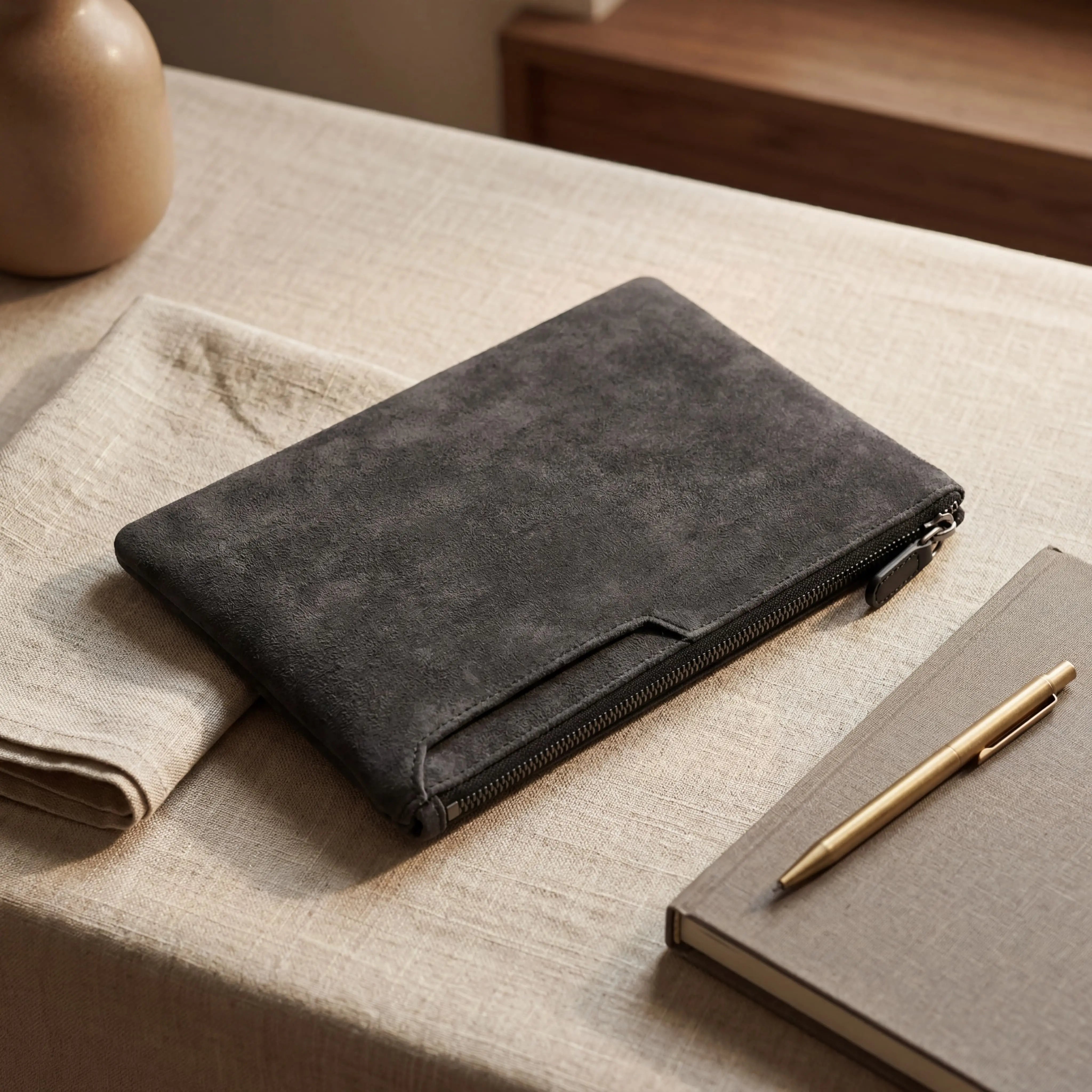 Alcantara Pouch - Dark Grey Jonparts