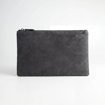 Alcantara Pouch - Dark Grey