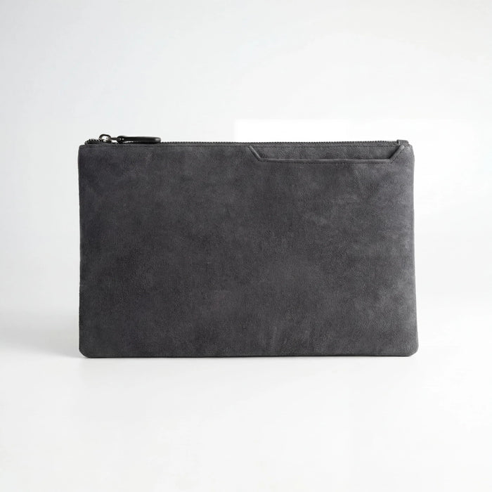 Alcantara Pouch - Dark Grey