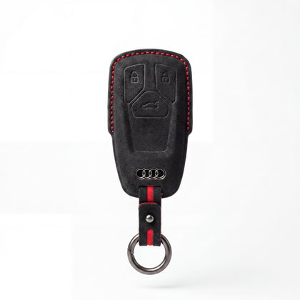 Audi Key Cover - Alcantara Signature (Contrast Stitching)