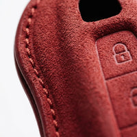 Porsche Alcantara suede key fob cover, view 3