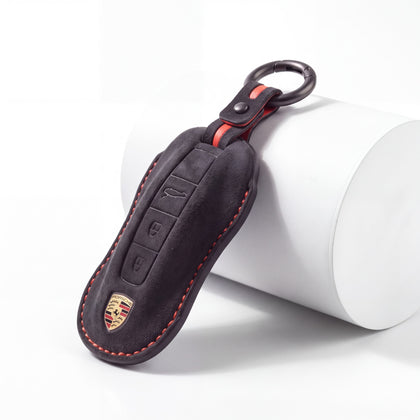 Porsche Key Cover - Alcantara Signature (Contrast Stitching)