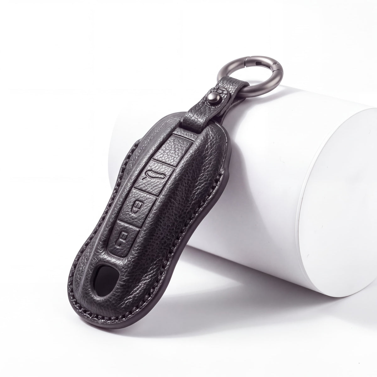 Porsche key fob cover in leather