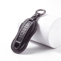 Porsche key fob cover in leather