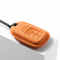 Honda Alcantara suede key fob cover, view 3