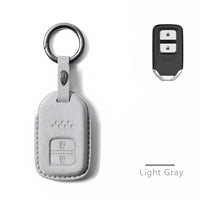 Honda Alcantara suede key fob cover in light grey