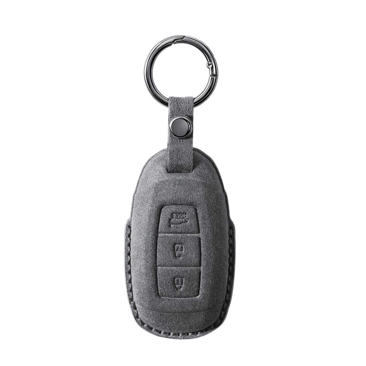 Hyundai Alcantara suede key fob cover