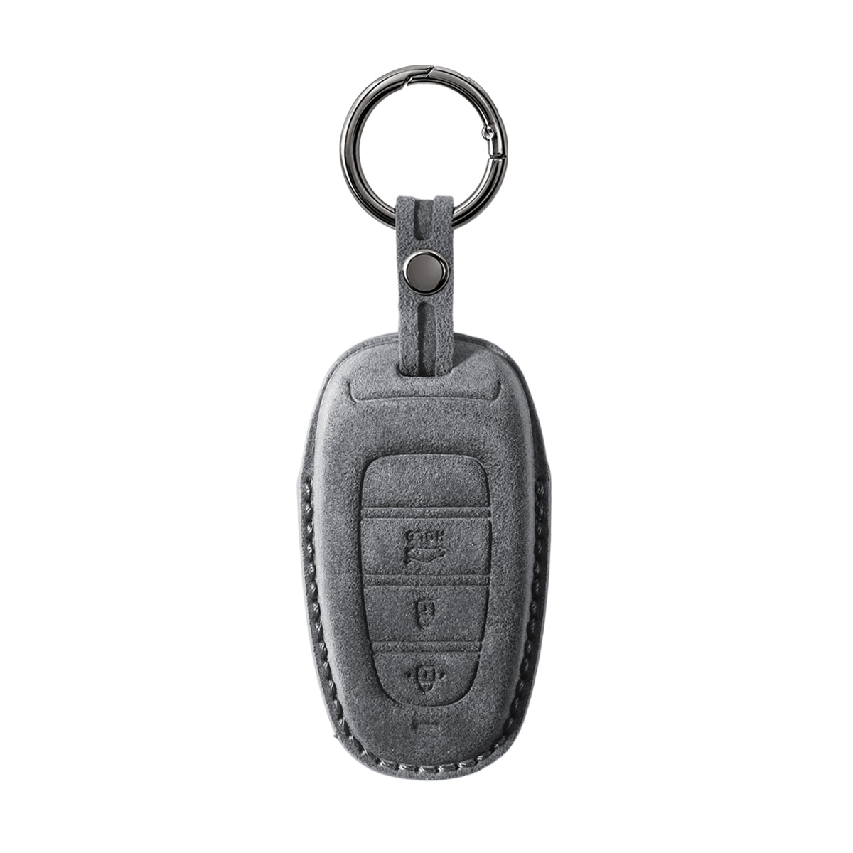 Hyundai Alcantara suede key fob cover