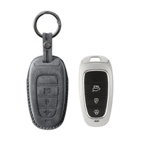 Hyundai key fob cover in suede-look microfiber - Type G