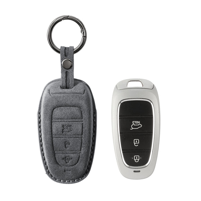 Hyundai key fob cover in suede-look microfiber - Type G