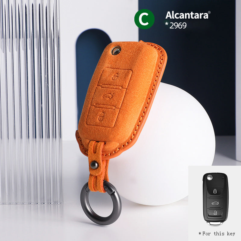 Volkswagen Key Cover - Alcantara - Type C