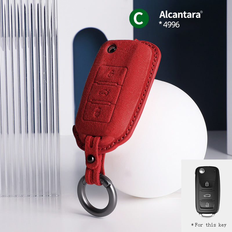 Volkswagen Key Cover - Alcantara - Type C