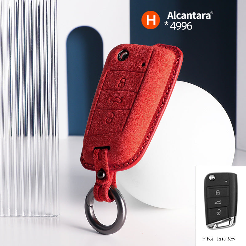 Volkswagen Key Cover - Alcantara - Type H