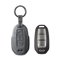 Infiniti key fob cover in suede-look microfiber - Type A