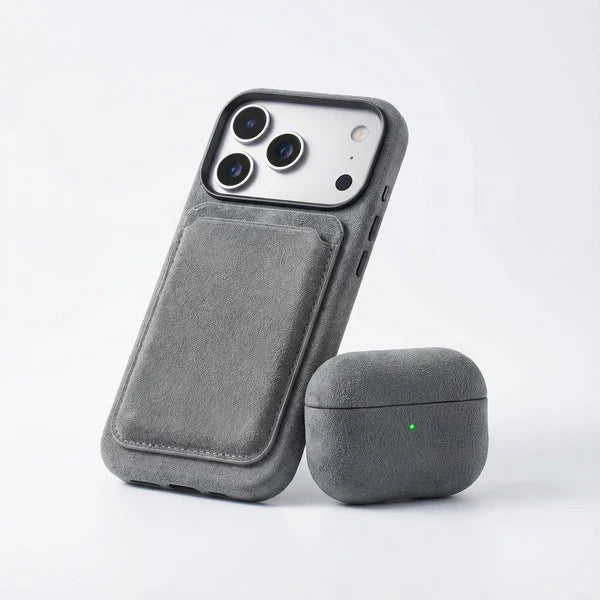 iPhone Case - Alcantara - Light Grey