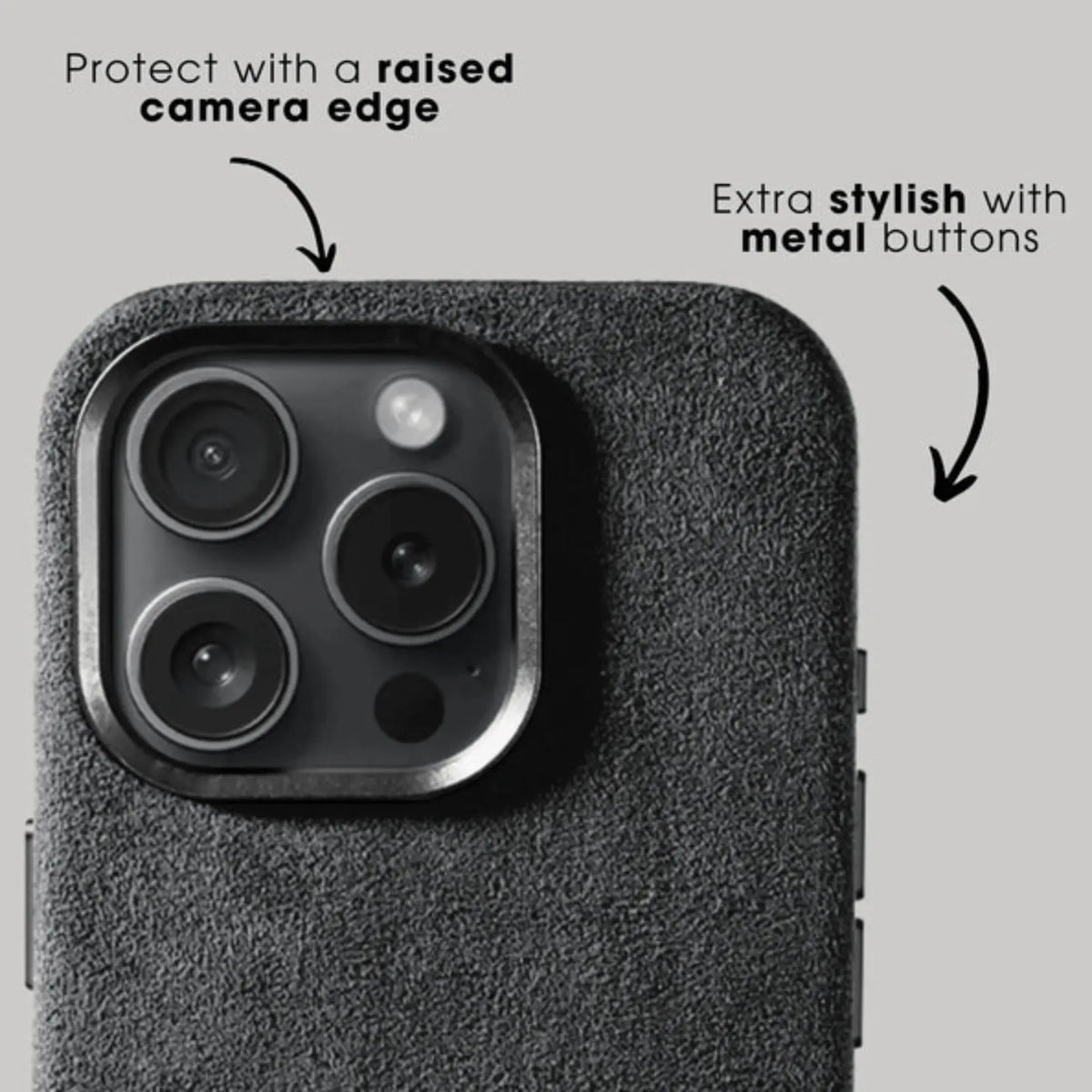 Alcantara suede iPhone Case, view 3