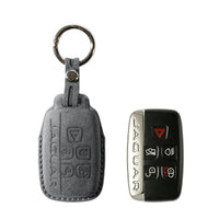Jaguar key fob cover in suede-look microfiber - Type A