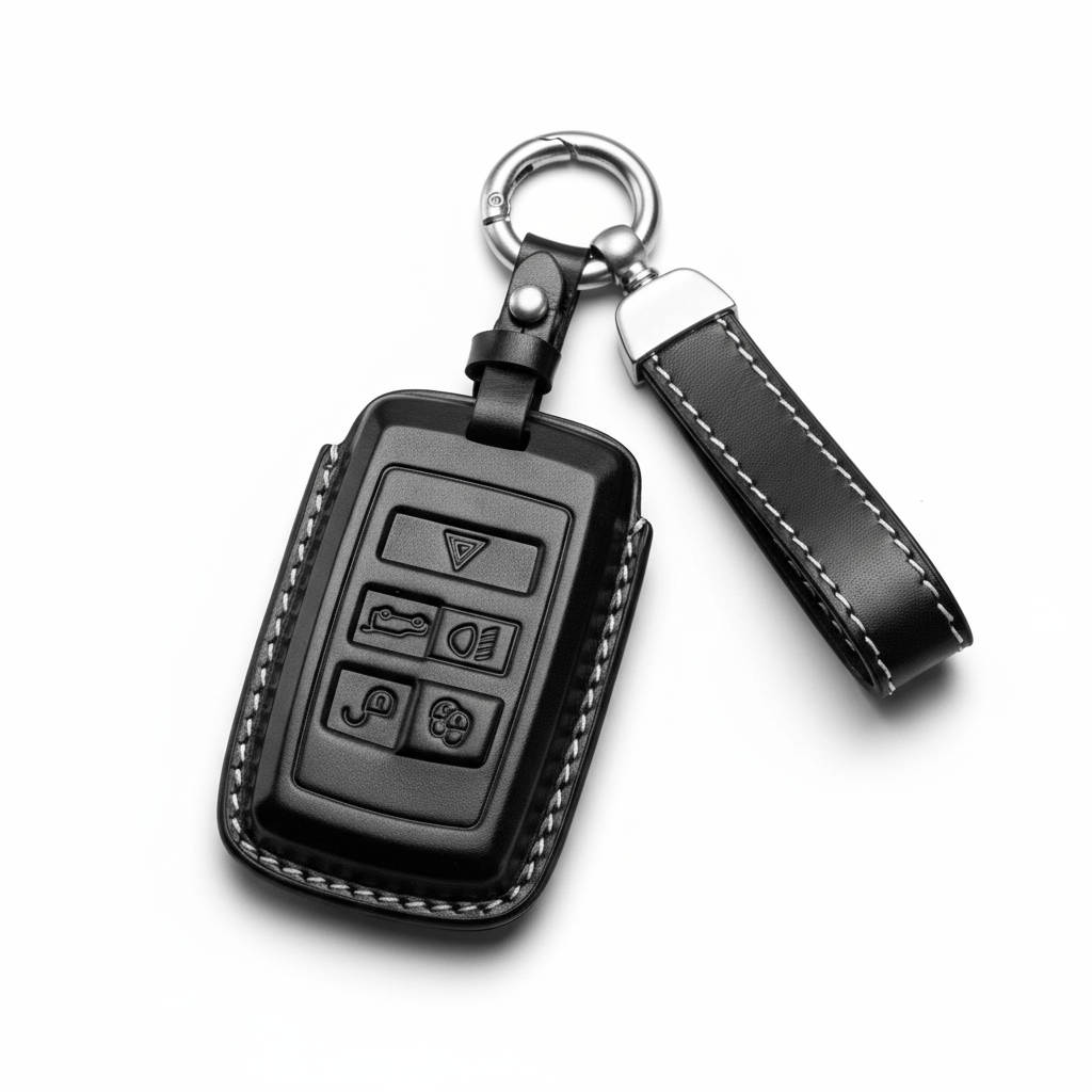 Jaguar & Range Rover key fob cover in leather